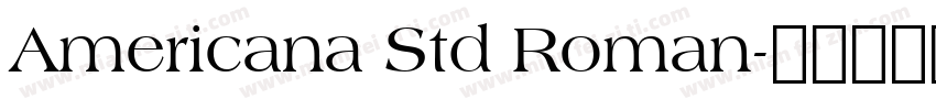 Americana Std Roman字体转换